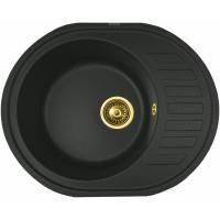 Кухонная мойка ZorG Granit GR 620 BLACK BRONZE Черный / Бронза