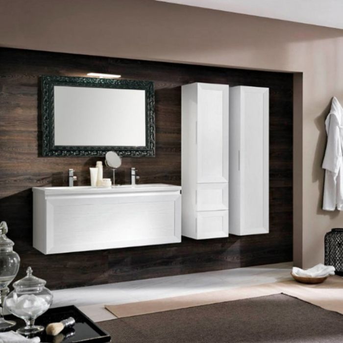 EBAN Pink 121, раковина керамическая,  121*46,5, форма: большой овал, с 1 отв., цвет: белый