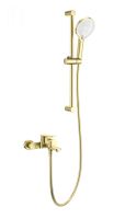 Смеситель для ванны с душевым гарнитуром WONZON & WOGHAND, Брашированное золото (WW-C2036-BG)