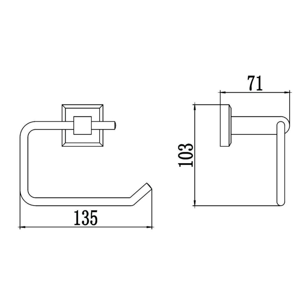 Держатель для туалетной бумаги Savol S-009552, хром, артикул S-009552