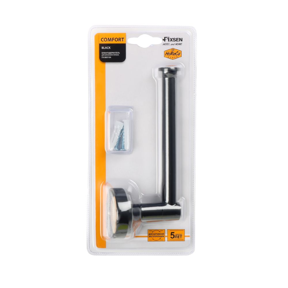 Держатель для туалетной бумаги FIXSEN COMFORT    BLACK FX-86010A, черный, артикул FX-86010A