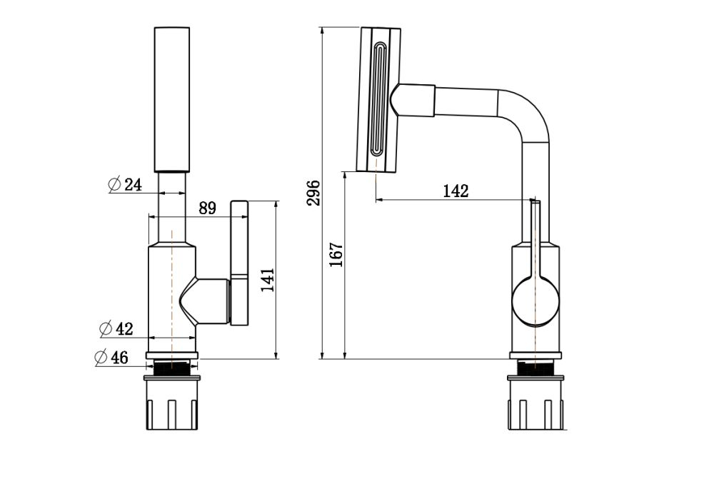 Смеситель для кухни с поворотной лейкой RUSH Tinos (TI3732-17Grey), артикул TI3732-17Grey