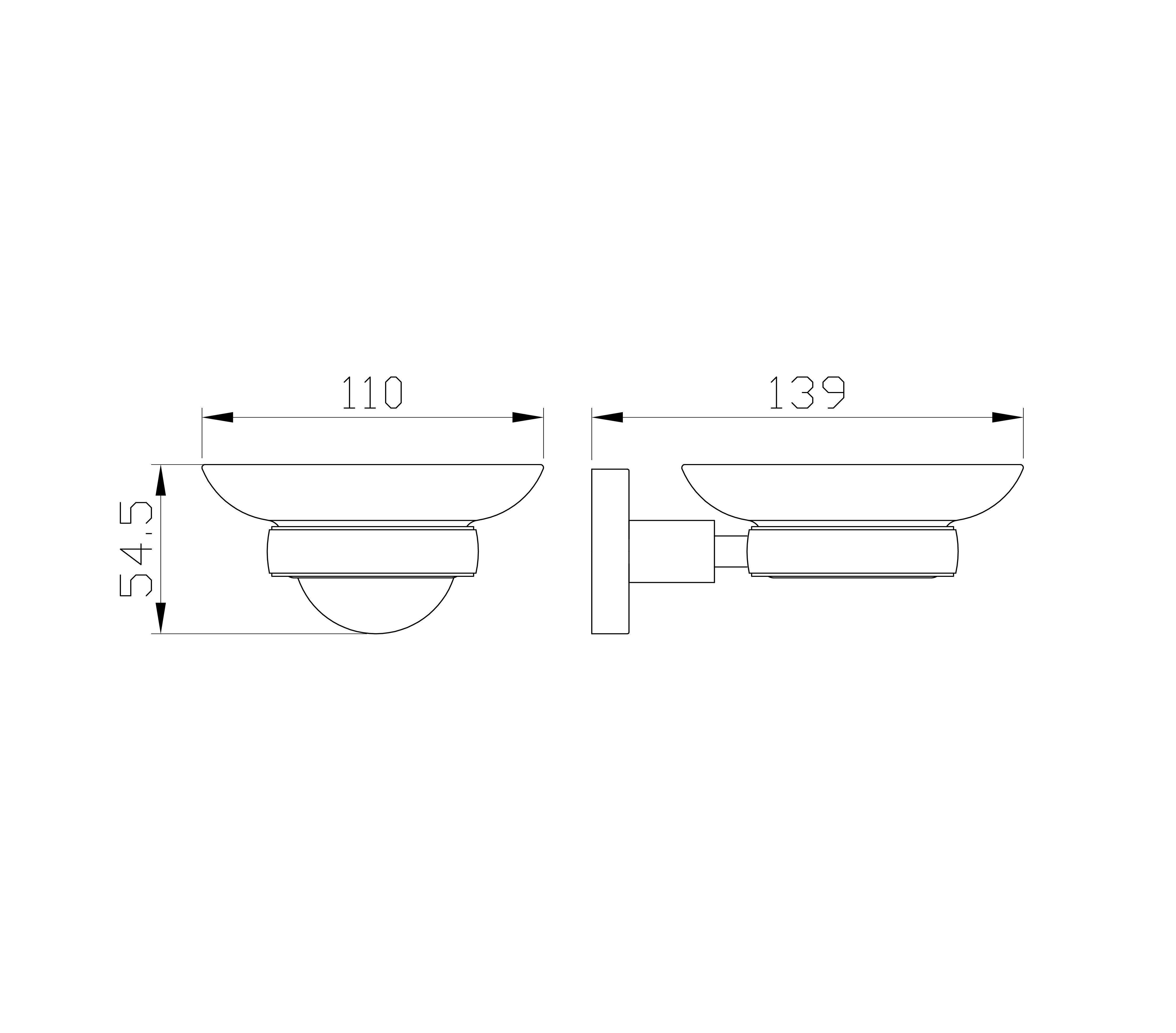 Мыльница с держателем WONZON & WOGHAND EASY, Хром (WW-8122)