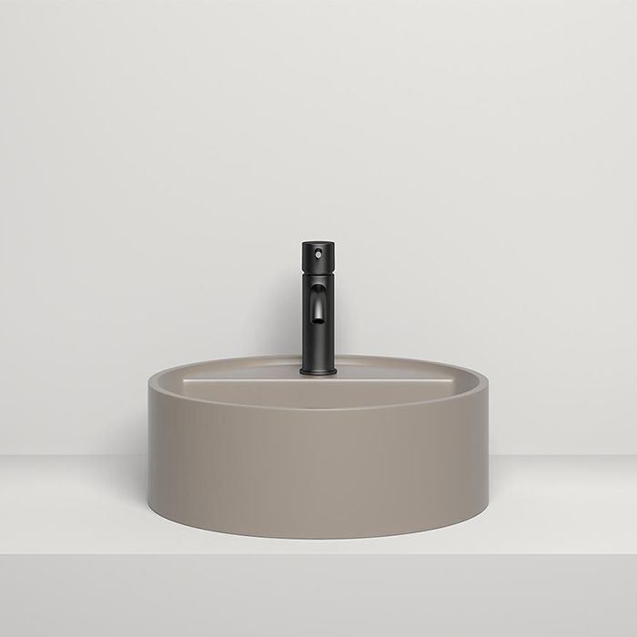 Salini ARMONIA TOP 202 Раковина на столешницу 450х450х116мм, с отв.под смеситель, мат-л: S-Stone, матовый, RAL7006 Salini ARMONIA TOP 202 Раковина на столешницу 450х450х116мм, с отв.под смеситель, мат-л: S-Stone, матовый, RAL7006