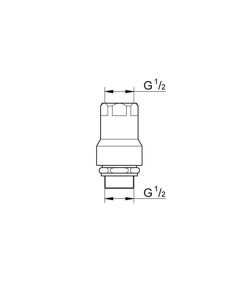 Воздушный клапан 1/2 дюйма GROHE Eggeman, хром (41230000) Воздушный клапан 1/2 дюйма GROHE Eggeman, хром (41230000)