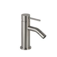 FIMA|Carlo Frattini Spillo Steel Смеситель для биде, на 1 отверстие, с донным клапаном click-clack, цвет INOX