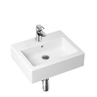 Комплект 3 в 1 Lavinia Boho Bathroom Sink 21510418, накладная фарфоровая раковина 50.5 см, смеситель с донным клапаном, латунный сифон