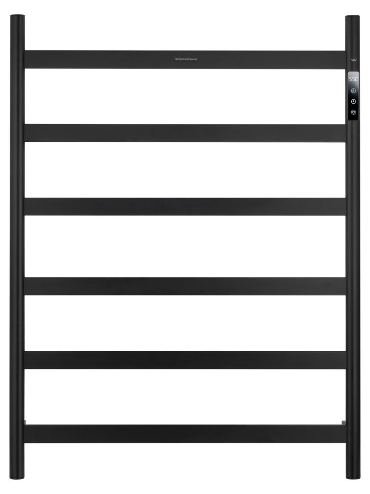 Полотенцесушитель электрический WONZON & WOGHAND ESSEN, Черный матовый (WW-A405-MB)