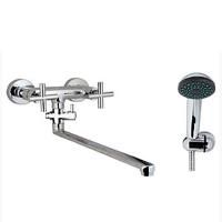 Смеситель для ванны GPD Nino AEB08-3 универсальный Хром