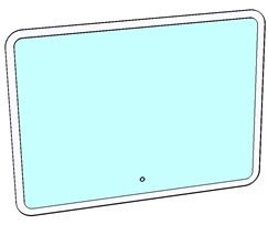 Зеркало LED "Альбано 915х685", сенсор