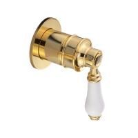 ERMITAGE MINI См-ль скрытого монтажа монокомандный, белый/золото