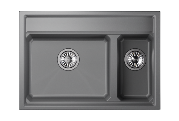 Кухонная мойка Granula 7302, АЛЮМИНИУМ