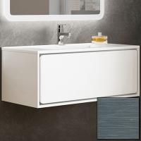 Тумба с раковиной SanVit Бруно-1 100 kbruno1100 с фактурой под дерево подвесная Шелк Сталь Тумба с раковиной SanVit Бруно-1 100 kbruno1100 с фактурой под дерево подвесная Шелк Сталь