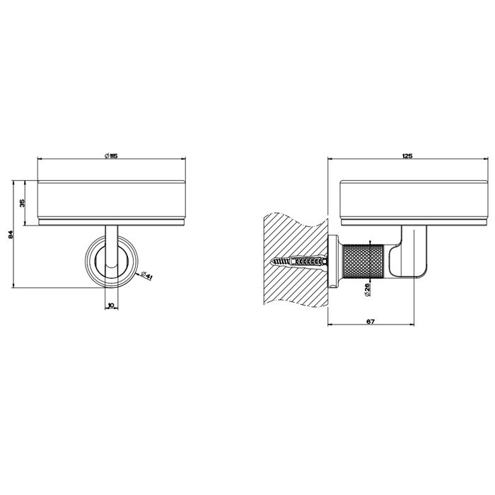 GESSI INCISO Мыльница настенная, цвет: белый/finox