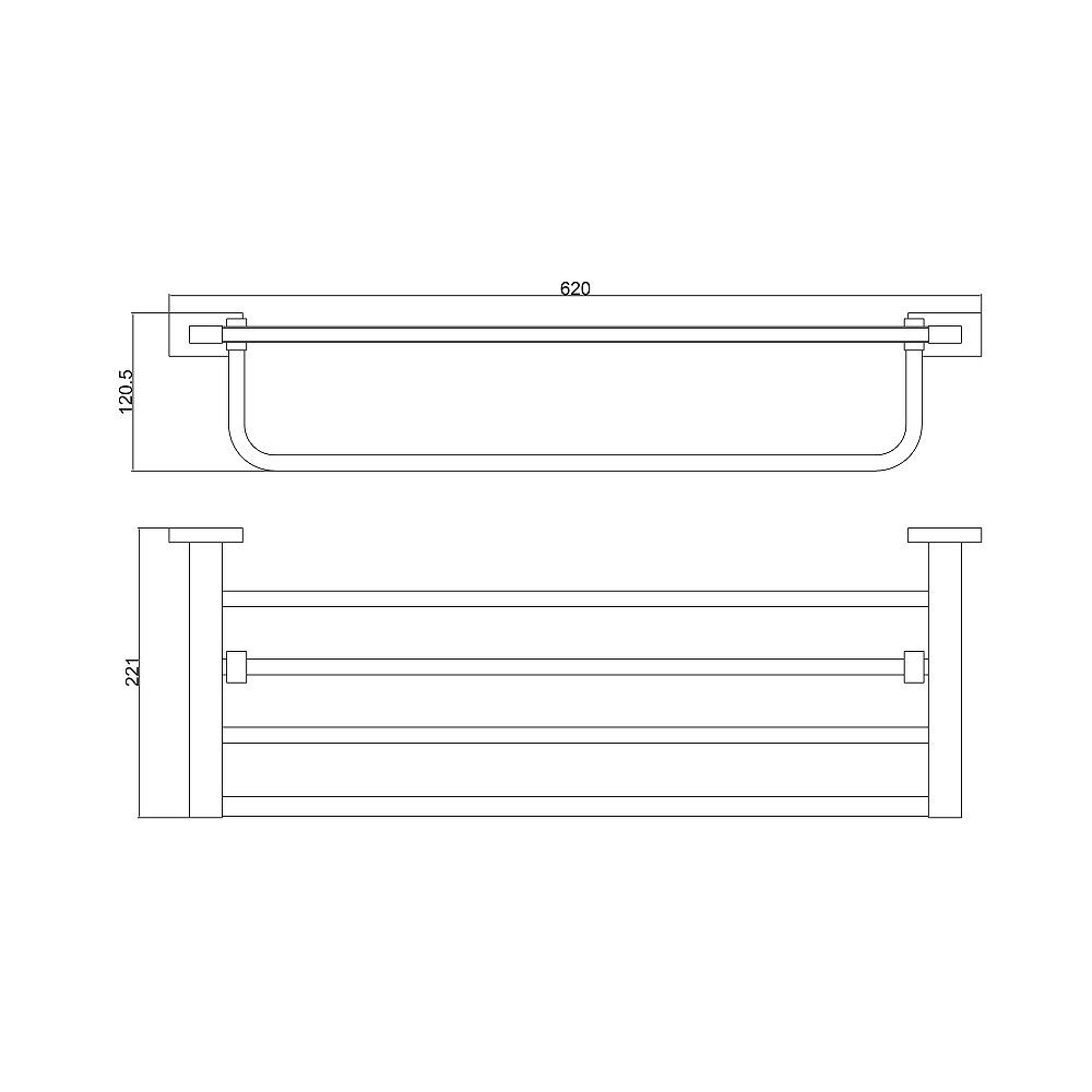 Полка для полотенец BELZ B90324, черный