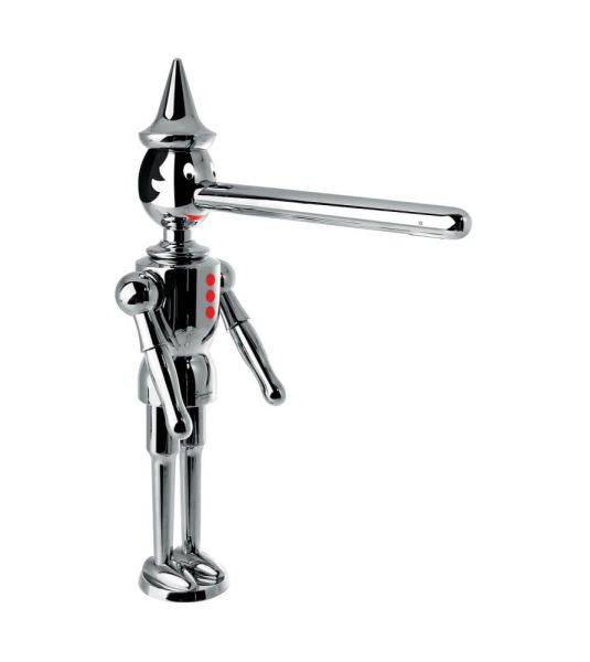 Emmevi Pinocchio, двухрычажный кухонный смеситель (излив 20,6 см), без донного клапана, цвет хром