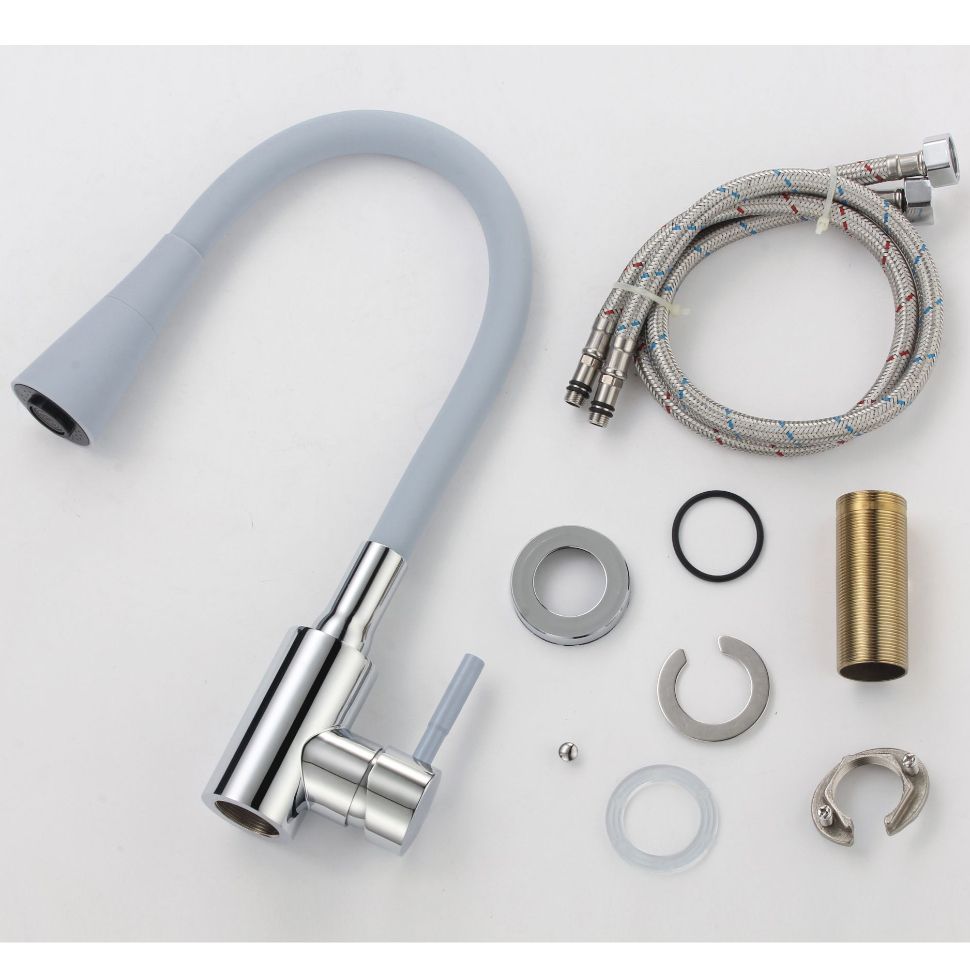 Смеситель для кухни Savol S-3002AM04, хром