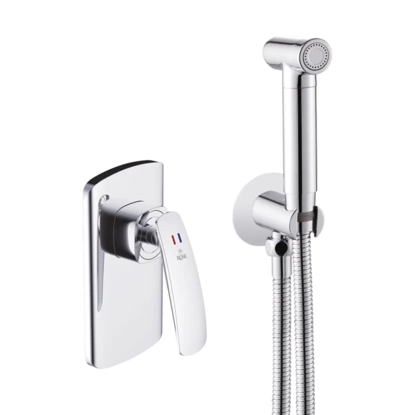 Гигиенический душ со смесителем Rose R1105, хром