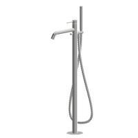 Newform X-STEEL 316 Смеситель для ванны напольный, излив 243 мм, в комплекте руч. душ, шланг, без встраиваемой части, (для 27819) цвет: INOX Newform X-STEEL 316 Смеситель для ванны напольный, излив 243 мм, в комплекте руч. душ, шланг, без встраиваемой части, (для 27819) цвет: INOX