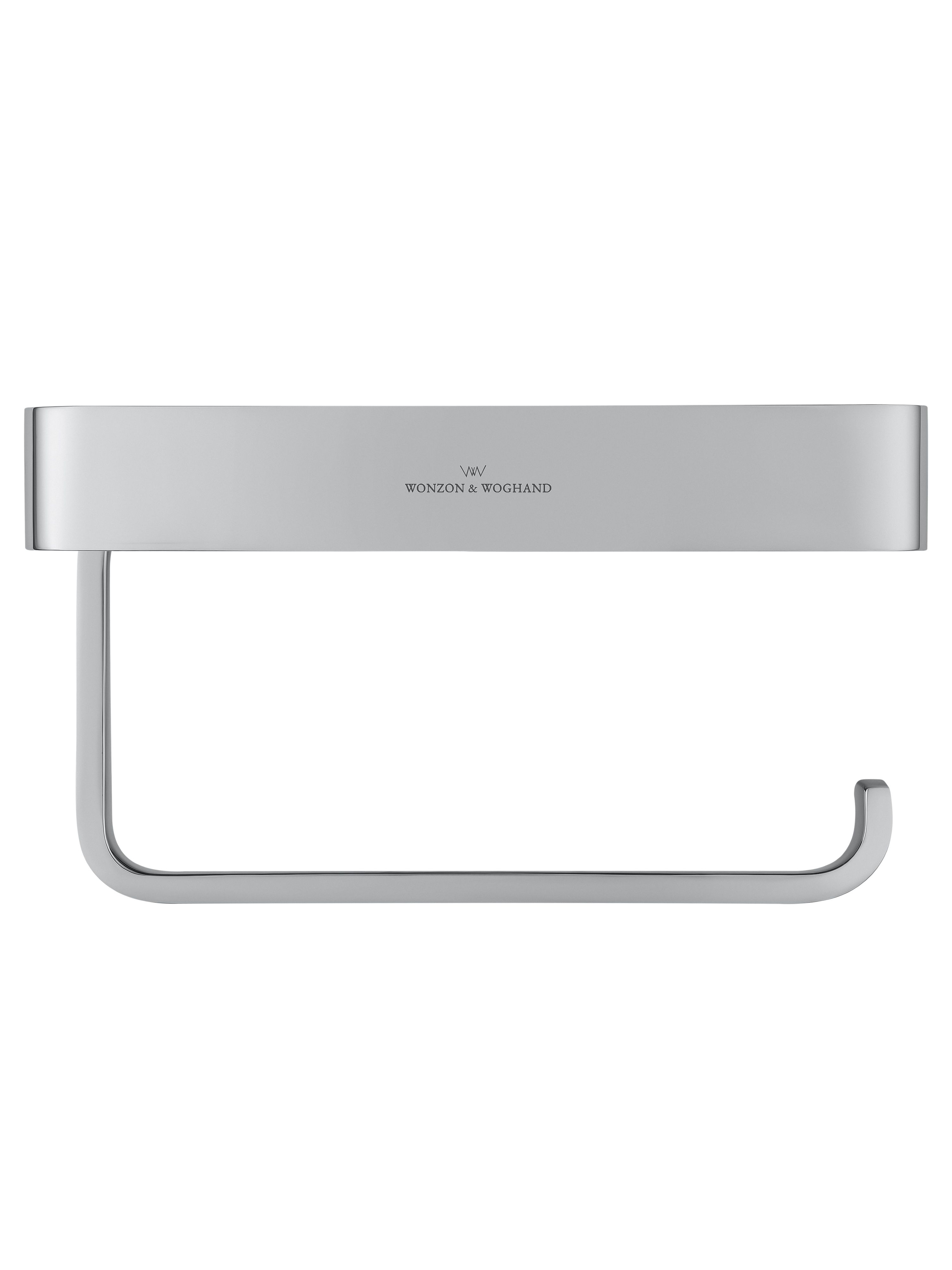 Держатель для туалетной бумаги с полкой WONZON & WOGHAND LOTTE, Хром (WW-8336)