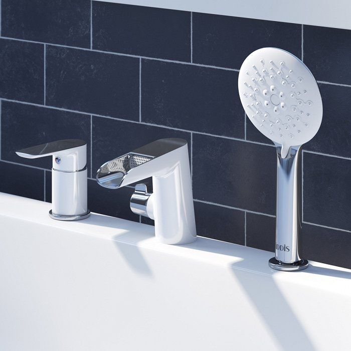 Смеситель на борт ванны Iddis Cloud CLOSB3Ki07 Белый/хром