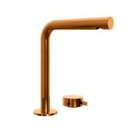 Fantini AF/21 Смеситель для раковины, 2 отв., без донного клапана, излив 190мм, цвет: Matt Copper PVD