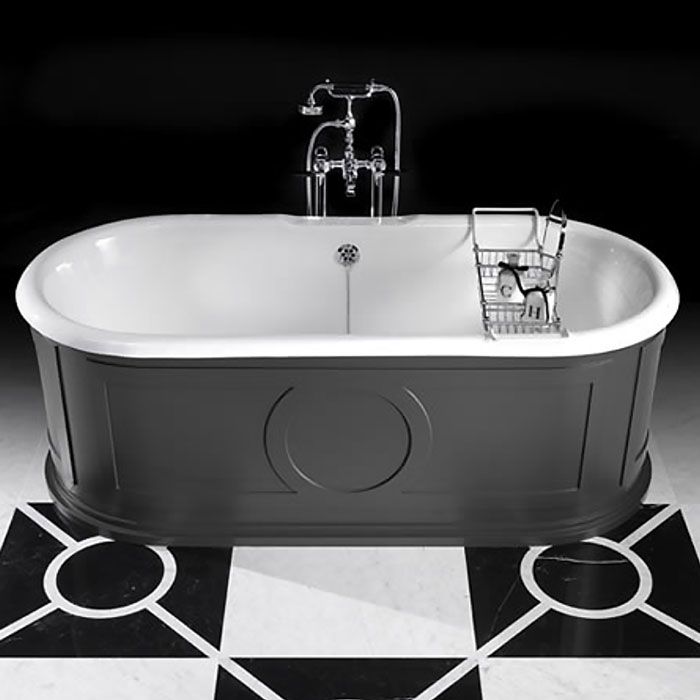 Devon Capitol Ванна чугунная (без отв. для смесителя),170х79х60,5 cм, свободностоящая, с внешней отделкой тонкими алюминиевыми листами(под покраску)