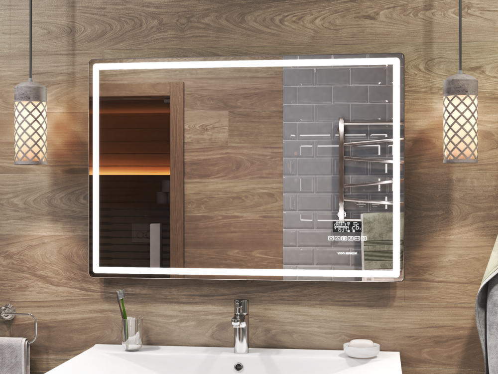 Зеркало VIGO Geometry Media z.GEO.100.Media, 100 см, артикул z.GEO.100.Media