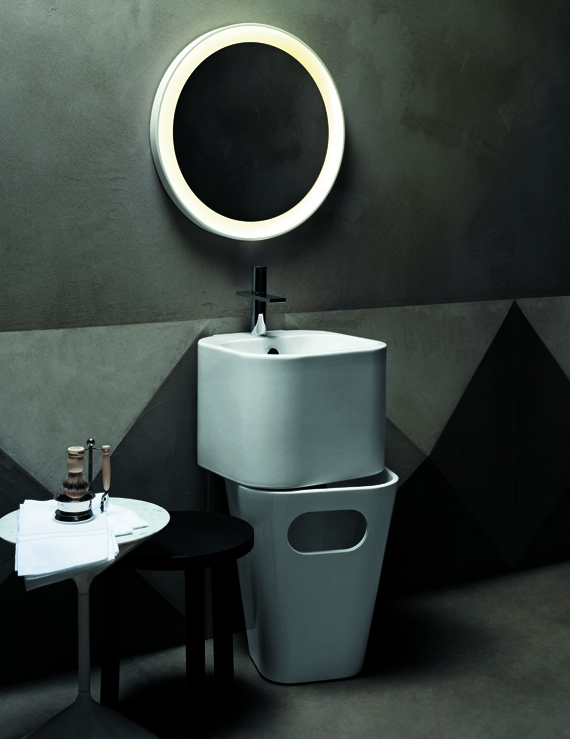 AZZURRA TANDEM Раковина подвесная 44х43см с 1 отв. под смеситель, белая