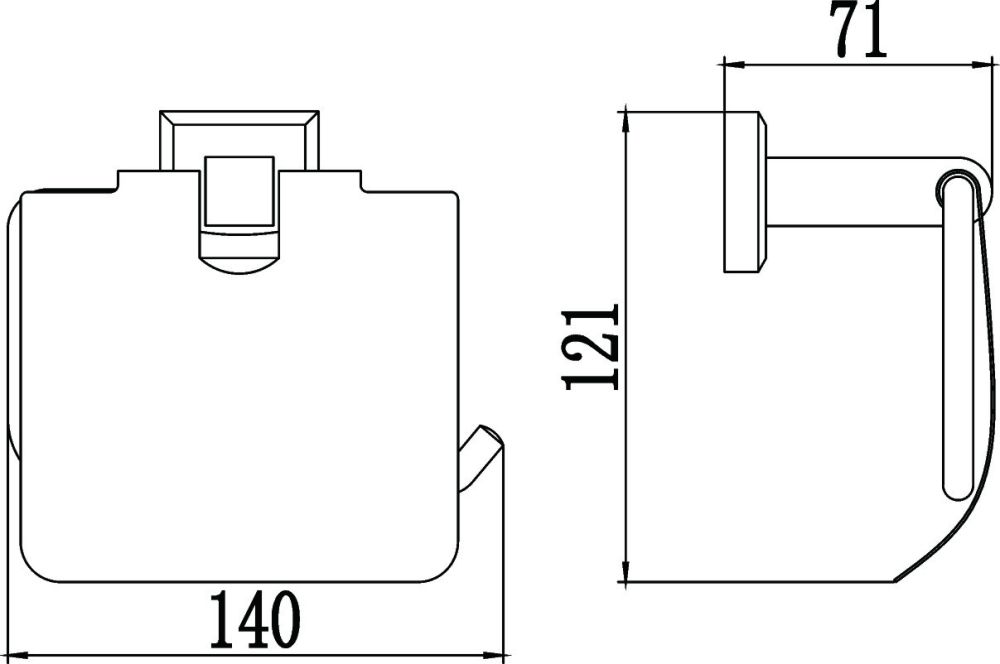 Держатель для туалетной бумаги Savol S-009551, хром, артикул S-009551