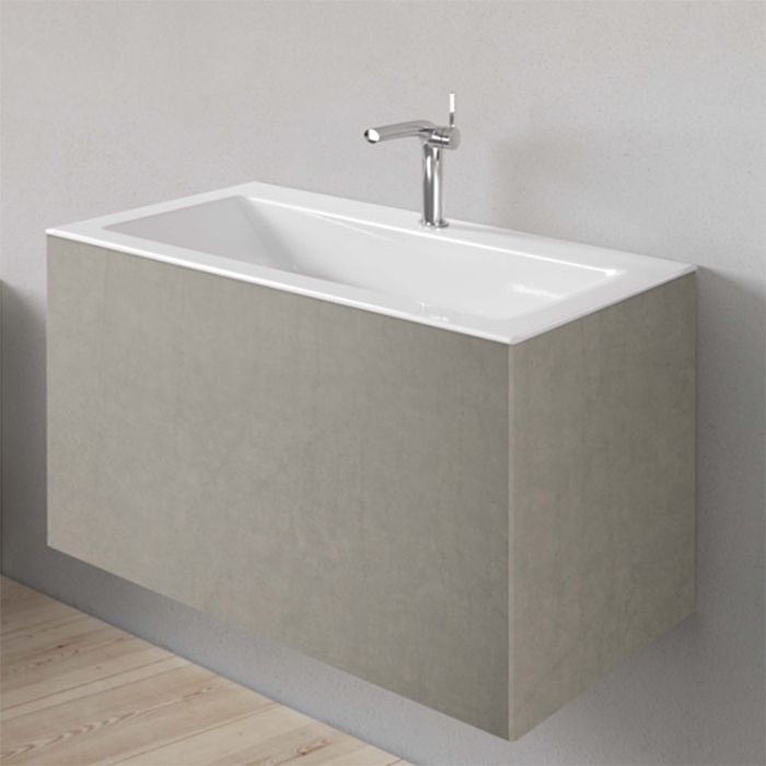 BETTE Loft Раковина встраиваемая сверху 800х495х100 мм, без перелива, с 1 отв под см. цвет белый