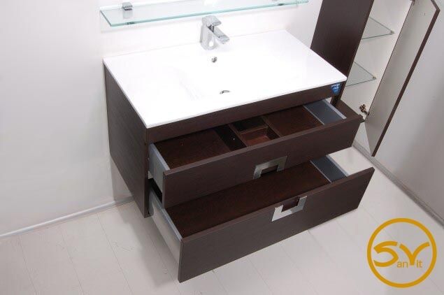 Тумба с раковиной SanVit Квадро Lux New 75 kkvadn075 с фактурой под дерево подвесная Кедр Тумба с раковиной SanVit Квадро Lux New 75 kkvadn075 с фактурой под дерево подвесная Кедр