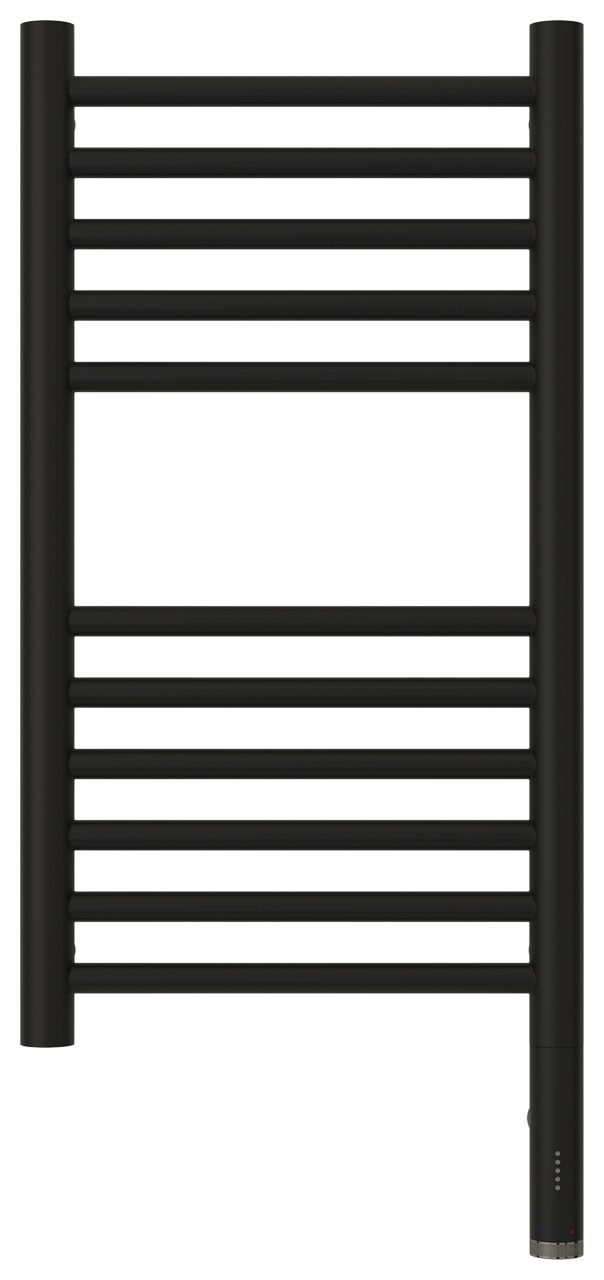 Полотенцесушитель, Сунержа, Богема 3.0, электрический, ширина, мм-332, глубина, мм-75, высота, мм-600, подключение-справа, электрокомплект-МЭМ, материал-нержавеющая сталь, цвет-черный матовый