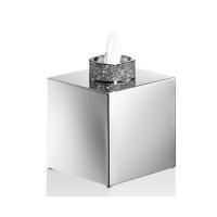 Контейнер для салфеток, Decor Walther, Rocks, ширина, мм-130, глубина, мм-130, высота, мм-156, цвет-хром/кристаллы Swarovski