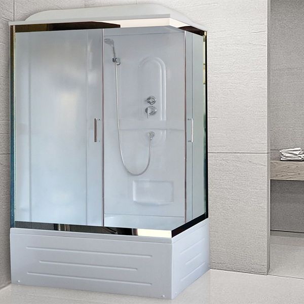 Душевая кабина Royal Bath BP 120х80 RB8120BP1-M-CH-L стекло матовое задняя стенка Белая Душевая кабина Royal Bath BP 120х80 RB8120BP1-M-CH-L стекло матовое задняя стенка Белая
