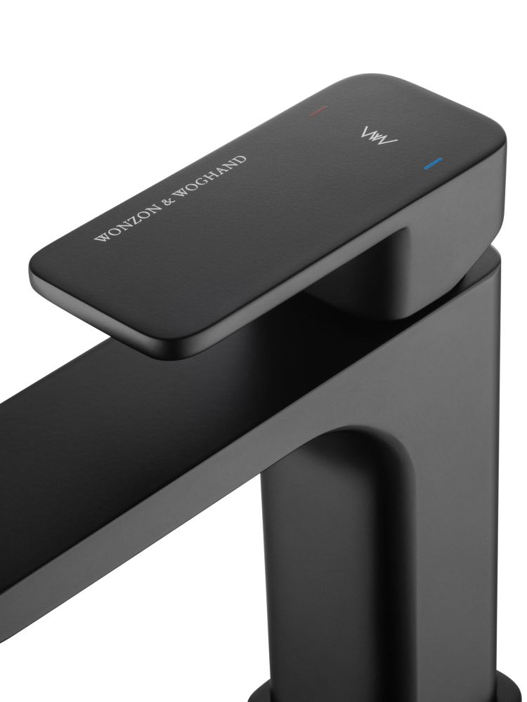 Смеситель для раковины WONZON & WOGHAND ARNIE, Черный матовый (WW-691101-MB)