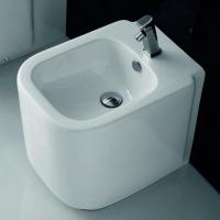 Ceramica Althea D-STYLE биде напольное с 1отв. под смеситель, слив в стену, белый 530*370*420