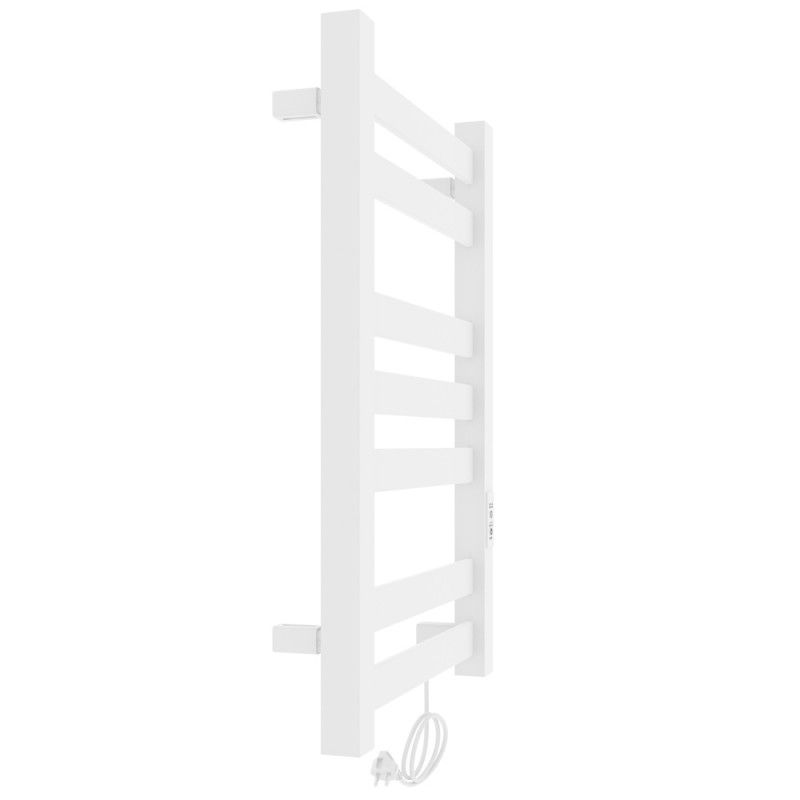 Полотенцесушитель электро "Гефест ЧК П7 500х800", белый муар, правый