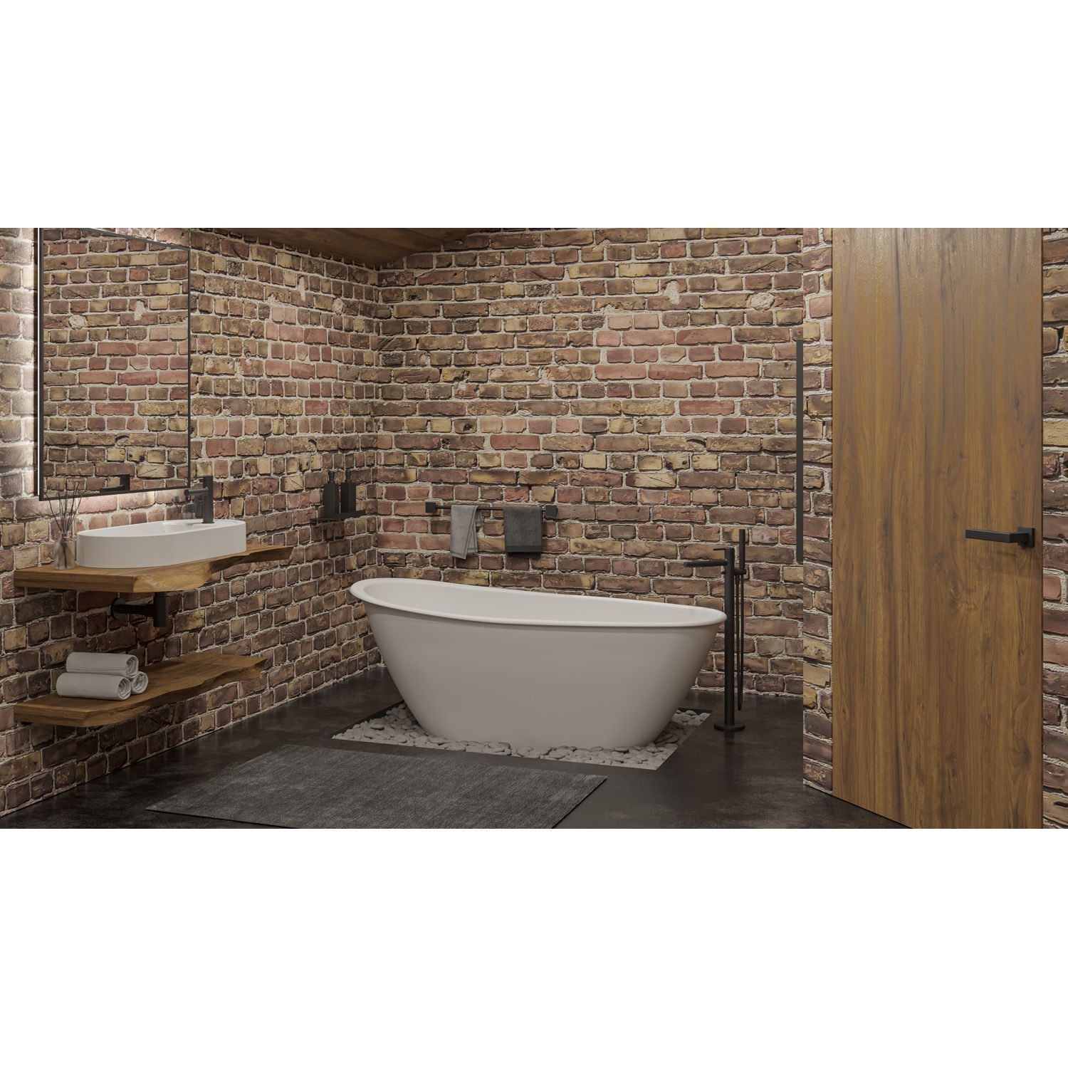 Ванна WHITECROSS Spinel B 155x73 (белый мат) иск. камень