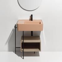 SIMAS RATIO  Раковина чаша подвесная  65x46xh18 см, с 1 отв. для смесителя, без перелива, цвет CARAMELLO