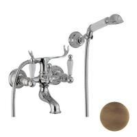 CISAL Arcana Toscana Смеситель настенный для ванны/душа с ручной лейкой,держателем и шлангом, цвет бронза