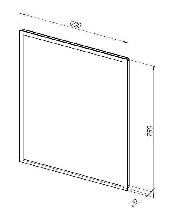 Зеркало Aquanet Оптима 60 белый матовый Зеркало Aquanet Оптима 60 белый матовый