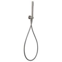 FIMA|Carlo Frattini Spillo Steel Душевой комплект с ручным душем, шлангом 1500 мм. и настенным держателем с подводом воды, цвет INOX FIMA|Carlo Frattini Spillo Steel Душевой комплект с ручным душем, шлангом 1500 мм. и настенным держателем с подводом воды, цвет INOX