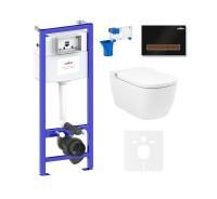 Комплект для подвесного унитаза 7 в 1 Lavinia Boho Relfix Smart V-Clean 87561133