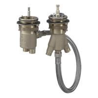 Внутрення часть, Hansgrohe, назначение-смеситель термостатический для ванны, стандарт подвода воды-1/2", комплект поставки: запорный и переключающий вентиль, картридж термостата, подходит для удаленно расположенного излива на ванну Внутрення часть, Hansgrohe, назначение-смеситель термостатический для ванны, стандарт подвода воды-1/2", комплект поставки: запорный и переключающий вентиль, картридж термостата, подходит для удаленно расположенного излива на ванну