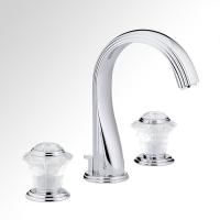 THG DAHLIA Смеситель для раковины на 3 отверстия, с донным клапаном, цвет хром