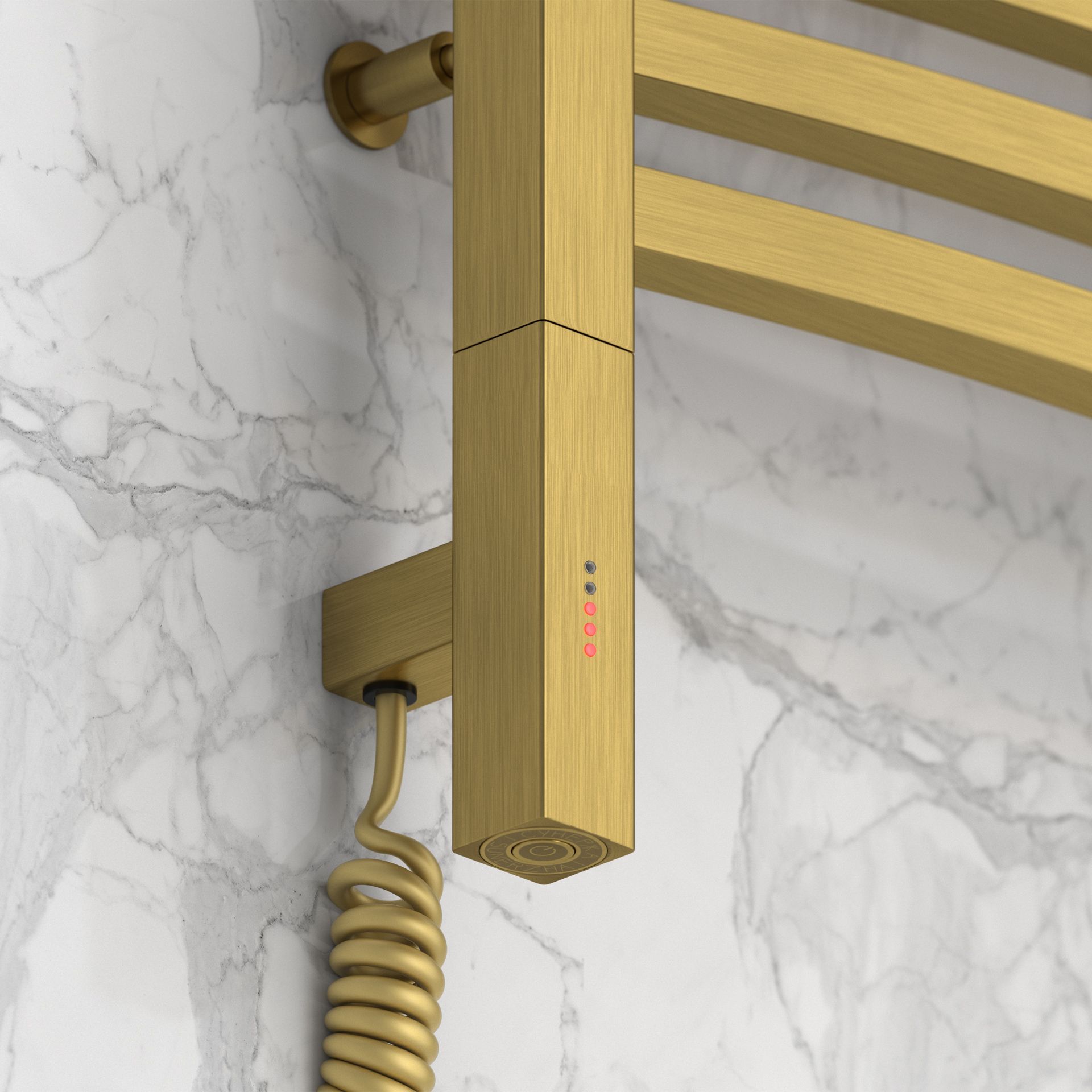 Полотенцесушитель электрический АРКУС 3.0 800х500 МЭМ левый (Состаренная латунь)