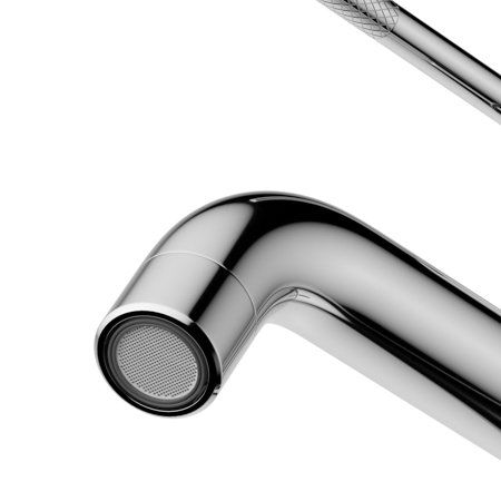 RELAX-LS1-GM Смеситель для раковины однорычажный с донным клапаном, оружейная сталь, артикул RELAX-LS1-GM