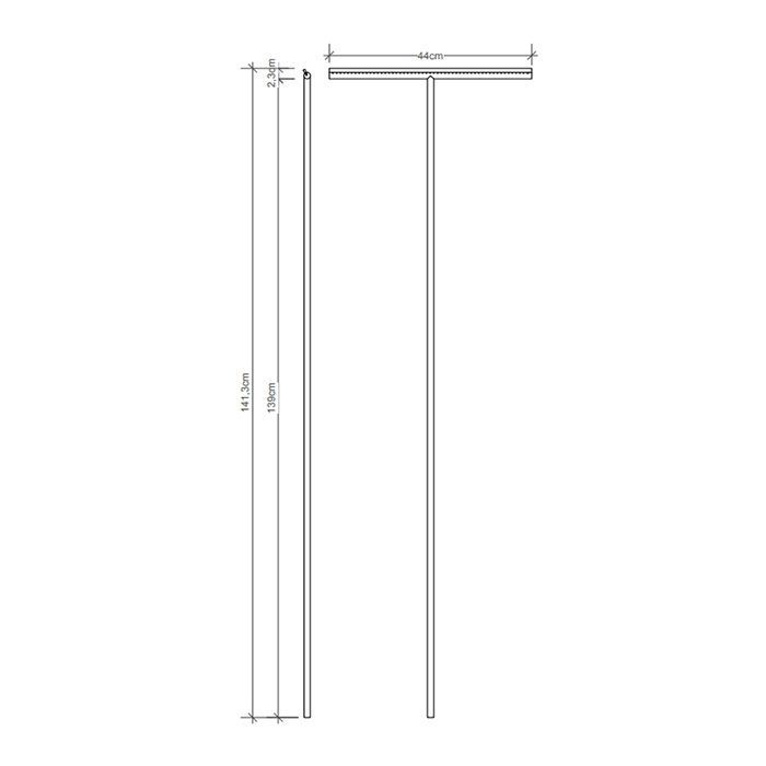 Decor Walther EASY XL LONG Cкребок, цвет: хром