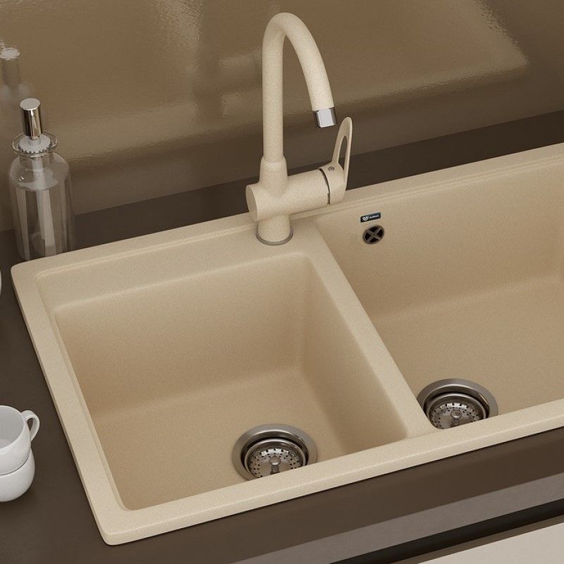 Смеситель для кухни Ulgran U-006-328, бежевый, артикул U-006-328